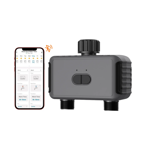 WiFi Smart Irrigation Water Timer Automatic Sprinkler System with Hub APP Controller for Yard Lawn Garden Pool EU Plug