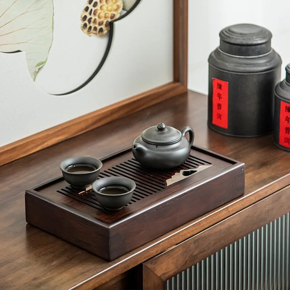 Tea Tureen Coffeeware Teaware Ceremony Accessories Trays Provide Luxurious Bamboo Serving Wooden Decorative Centercenter Plate