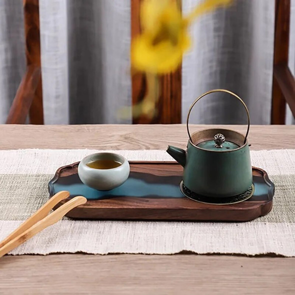 Modern Plate Tea Tray Kettle Coffeeware Teaware Home Office Wooden Tray Portable Dish Bandeja De Madera Tea Cup Accessories
