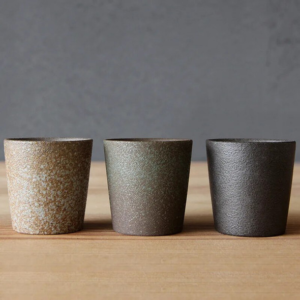 Chinese Pottery Coffee Mug Raw Ceramic Tea Cup Simple Personalized Handmade Wine Cups Drinkware Kongfu Teacup Chinese Pottery Coffee Mug Raw Ceramic Tea Cup Simple Personalized Handmade Wine Cups Drinkware Kongfu Teacup