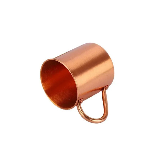 450ML 16oz Pure Copper Mug Durable Coppery Beer Mugs Coffee Mug Milk Cup Copper Cocktail Whiskey Glass Drinkware