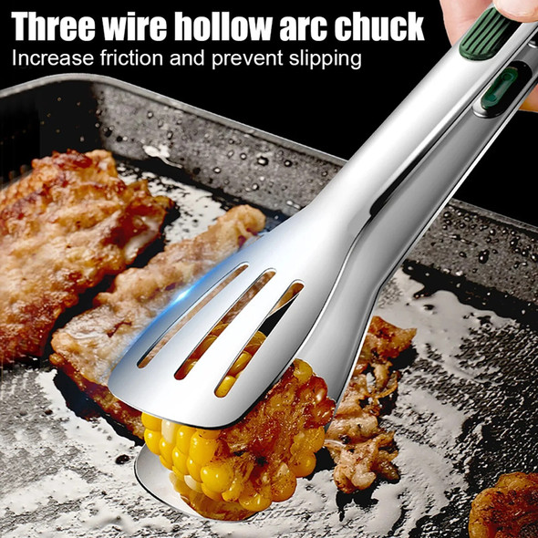 Anti-slip Kitchen Accessories Kitchen Food Tongs BBQ Buffet Tongs Stainless Steel Cooking BBQ Meat Buns Kichen Tools Cookware Anti-slip Kitchen Accessories Kitchen Food Tongs BBQ Buffet Tongs Stainless Steel Cooking BBQ Meat Buns Kichen Tools Cookware