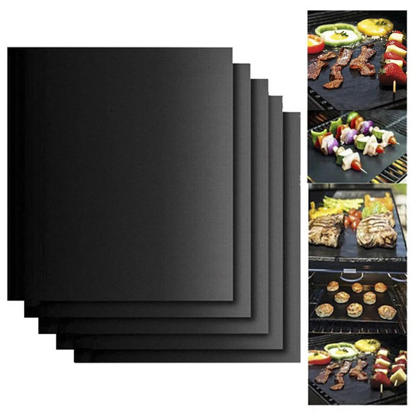 Non-Stick BBQ Grill Mat Baking Mat Cooking Reusable Barbecue Grilling Sheet Heat Resistance Easily Cleaned Kitchen Tools Non-Stick BBQ Grill Mat Baking Mat Cooking Reusable Barbecue Grilling Sheet Heat Resistance Easily Cleaned Kitchen Tools