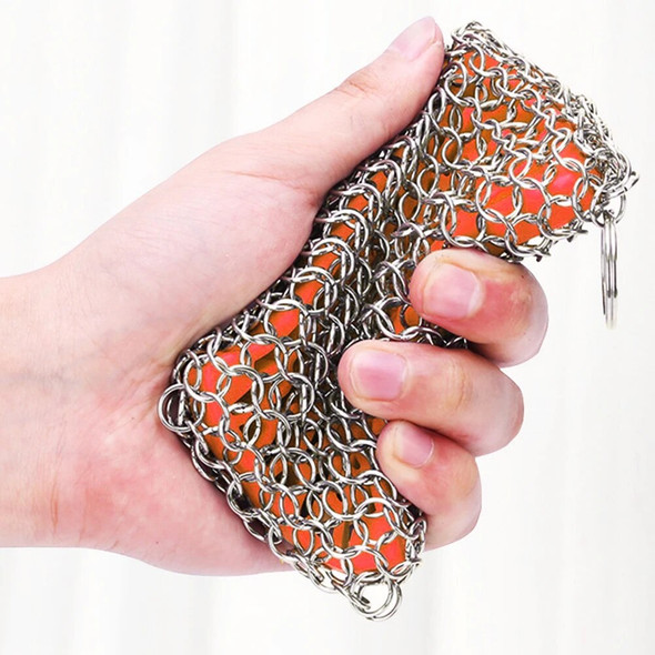 Stainless Steel Mesh Bag Silicone Cleaning Brush Scrubber Rustproof Kitchen Pot Woks Cast Iron Cleaner Cookware BBQ Clean Tool Stainless Steel Mesh Bag Silicone Cleaning Brush Scrubber Rustproof Kitchen Pot Woks Cast Iron Cleaner Cookware BBQ Clean Tool