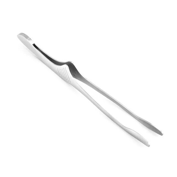 BBQ Food Tongs Home Cookware Camping Anti-scald Stainless Steel Barbecue Clamp with Handle Cooking Tool Grilling Clamps