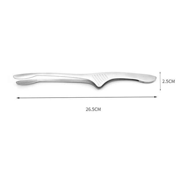 BBQ Food Tongs Household Professional Cookware Camping Stainless Steel Steak Barbecue Clamp with Handle Grilling Tools