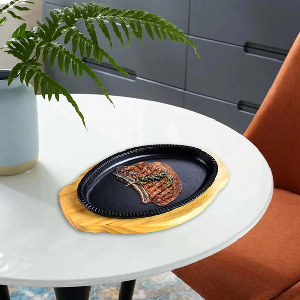Steak Fry Plate Oval Shape Veggies Fish Meats Grill Plates BBQ Grilling Pan Hot Dish Hot Plate for Home Induction Cookware Steak Fry Plate Oval Shape Veggies Fish Meats Grill Plates BBQ Grilling Pan Hot Dish Hot Plate for Home Induction Cookware