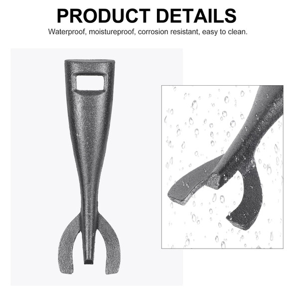 Hot Pot Stand Toaster Oven Pan Clamp Cookware Gripper Steak Plate Cast Iron Holder Man Handle Clip BBQ Tongs