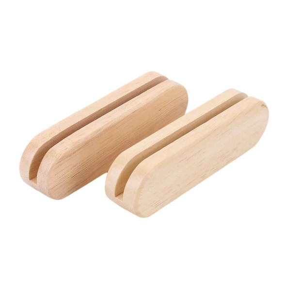 Solid Wood Barbecue Pan Handle Anti Scald 2Pcs Portable BBQ Plate Handle for Cookware Sauce Pan Sauteing Grilling Pan