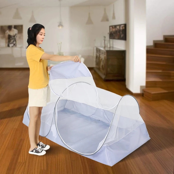 Folding Mosquito Net Single Bed Children's Bed Camping Mosquito Net with Zipper Portable Home and Garden Tent Waterproof Bottom.