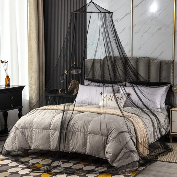 Bed Canopy Mosquito Net,Large Bed Hanging Curtains Netting for Single to King Size Beds, Garden,Camping,Travel,Home Decor