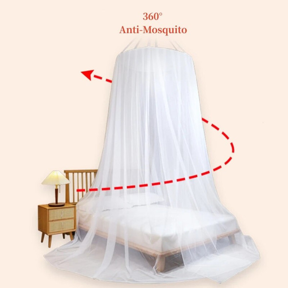Mosquito Net Canopy Summer Camping Repellent Tent Insect Curtain Foldable Living Room Bedroom With Stands For Single Double Bed.