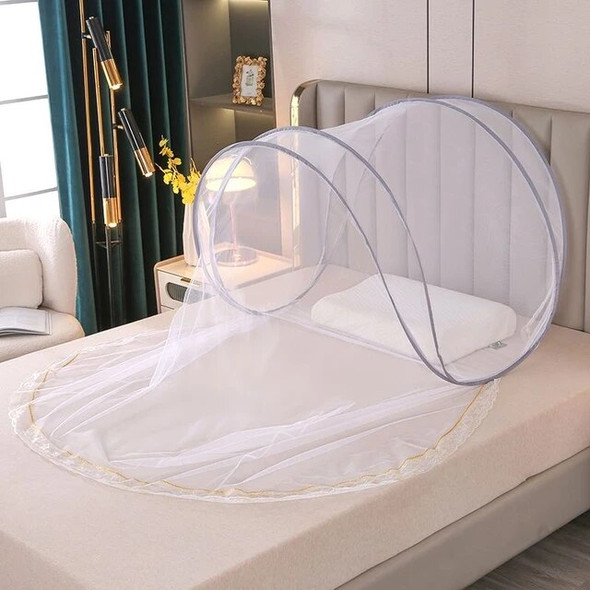 Mosquito Net for Trips Folding Anti Mosquito Insect Net for Head Sleeping Portable Single Mosquito Net for Bed Summer 2024 New.