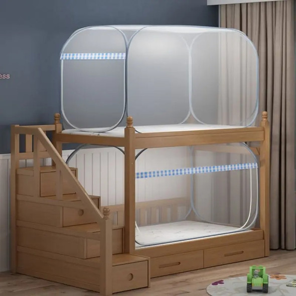 Square Top Side Open Door Yurt Mosquito Net Dormitory Upper Lower Beds Universal Folding Mosquito Net Bedroom Decor Mosquito Net