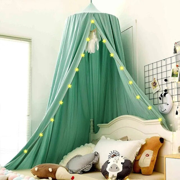 Mosquito Net for Girls Princess Hanging Dome Tent with Hook and Sticker Decorative Soft Bed Canopy Bed Curtain Bedding Decor