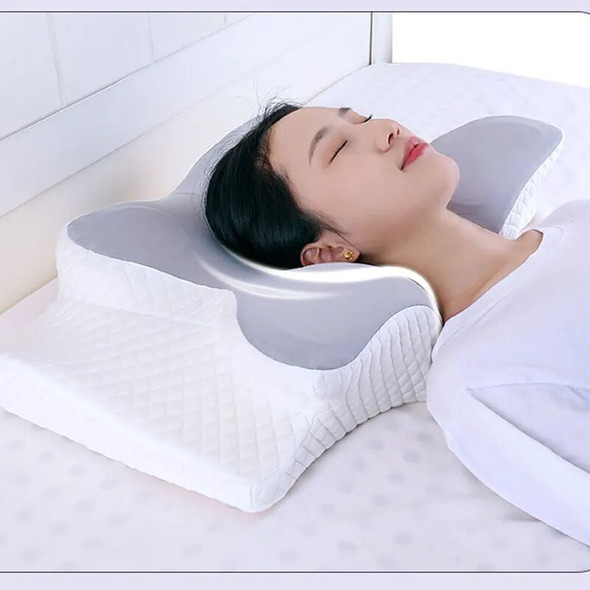 Disc shaped memory pillow, cotton rebound pillow, neck protection pillow, and comfortable cervical spine