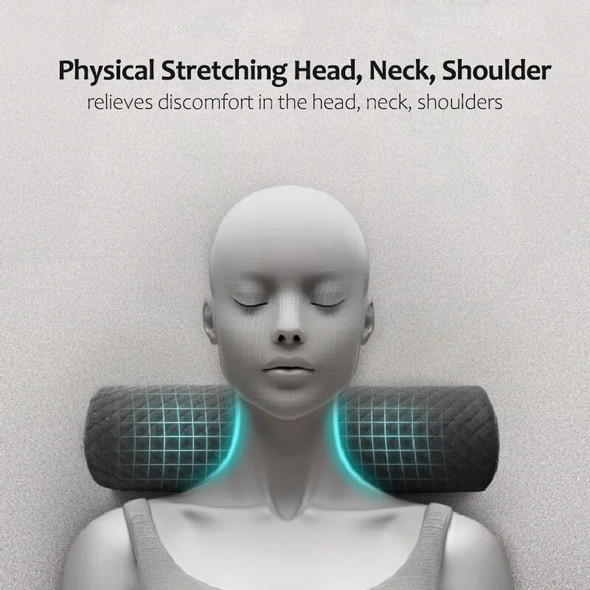 Cervical Neck Roll Pillow Memory Foam Pillow Cylinder Round Pillow With Removable Washable Soft Cover Stomach and Back Sleepers