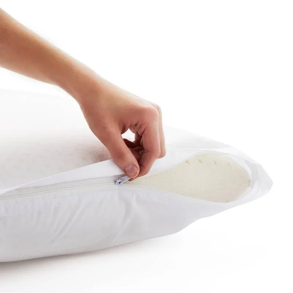 Talalay Latex Foam Mid-Loft Pillow, Queen, Mid-Loft, Rest Haven