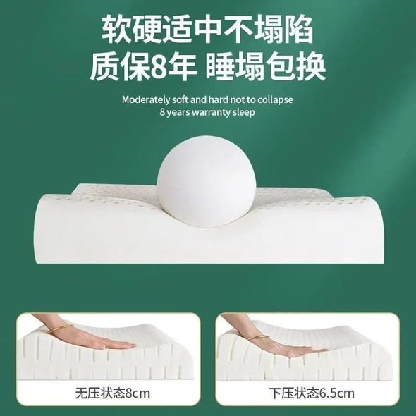 LBAIM Orthopedic Latex Pillow Thailand Massage Memory Cervical Neck Pain Pillows for Sleeping Remedial Effectively Prevent Mites