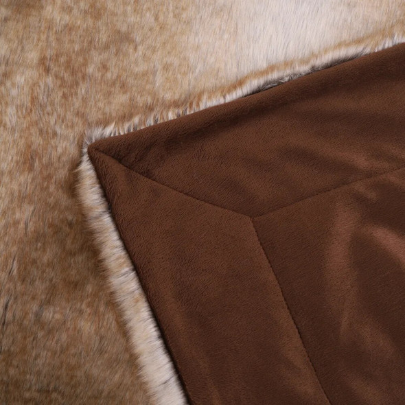 European Luxury Faux Fur Blankets For Beds Double Layer Fluffy Soft Warm Home Decoration Imitated Fox Fur Mink Throw Blankets