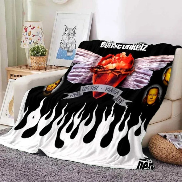 Germany Böhse Onkelz Bohse Onkelz Sofa Flannel Blanket Lightweight Warm Blanket Bed Office Car Knee Pads Throw Blanket
