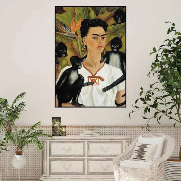 Art F-Frida K-Kahlo Painter Poster Home Prints Wall Painting Bedroom Living Room Decoration Office