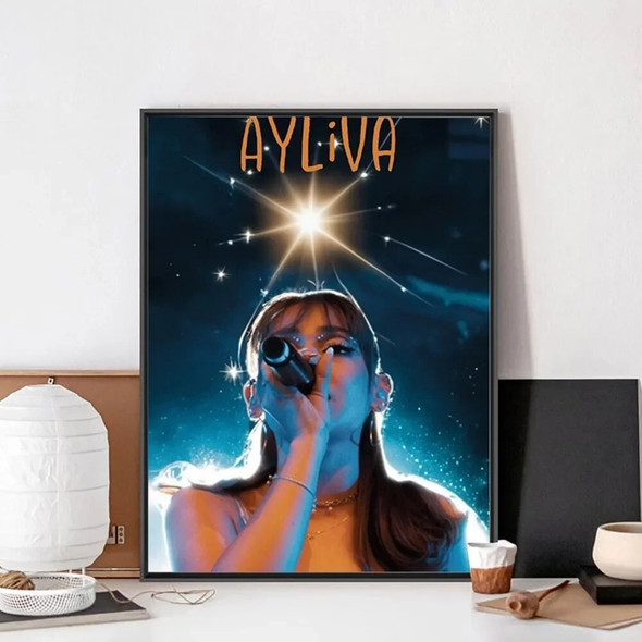 Rapper Singer Ayliva Poster No Framed Poster Kraft Club Bar Paper Vintage Poster Wall Art Painting Bedroom Study Stickers