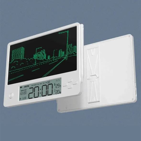 Digital Alarm Clock Simple Handwriting Tablet Writing Drawing Board Electronic Calendar Office Children‘s Gifts
