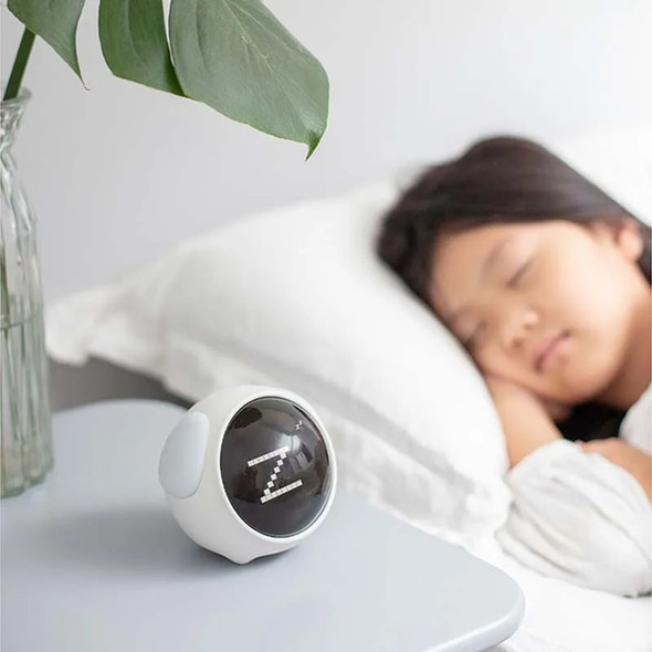 Xiaomi Youpin Cute Expression Pixel Alarm Clock Multi Function Digital Led Voice Controlled Light Bedside Thermometer Clock Home