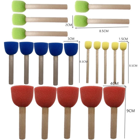 20PCS Ceramic Sponge Rod Set Water Absorbing Sculpture Bloom Pottery Tools DIY Crafts Hand Making Accessories