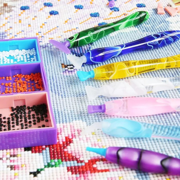 5D Resin Diamond Painting Pen Replacement Pen Heads Point Drill Pens with Glue Clay Roller DIY Art Crafts Diamond Painting 5D Resin Diamond Painting Pen Replacement Pen Heads Point Drill Pens with Glue Clay Roller DIY Art Crafts Diamond Painting