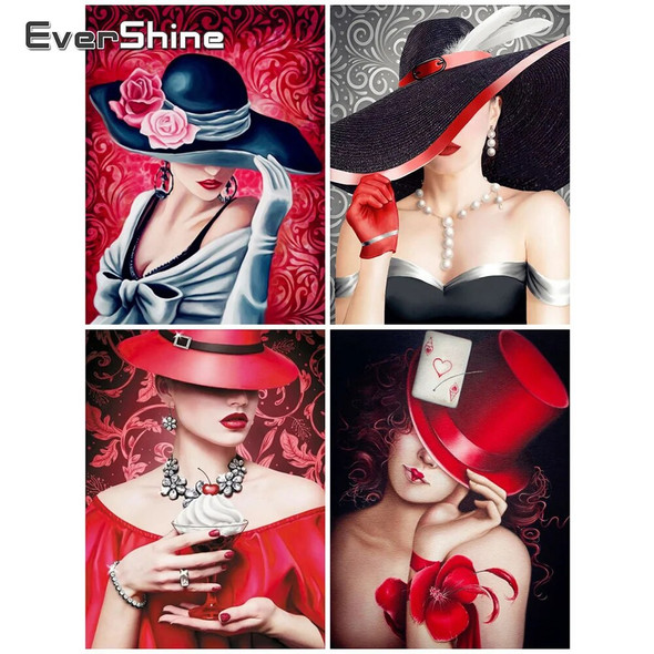 EverShine 5D Diamond Painting New 2023 Girl Adults Mosaic Art Diamond Embroidery Woman Cross Stitch Kits Sale Handmade Hobby