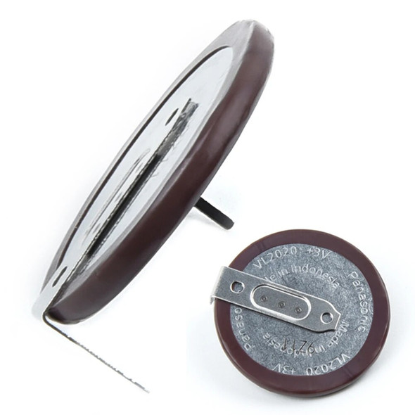 1pc VL2020 Battery With Legs 90 Degrees 3V 45mAh Rechargeable Lithium Battery For BMW Car Key Remote Button Coin Cell