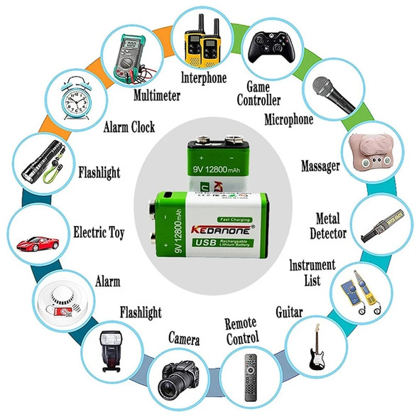 9V Rechargeable Battery 12800mAh 6F22 Micro USB 9v Li-ion Lithium Batteries for Multimeter Microphone Toy Remote Control KTV 9V Rechargeable Battery 12800mAh 6F22 Micro USB 9v Li-ion Lithium Batteries for Multimeter Microphone Toy Remote Control KTV