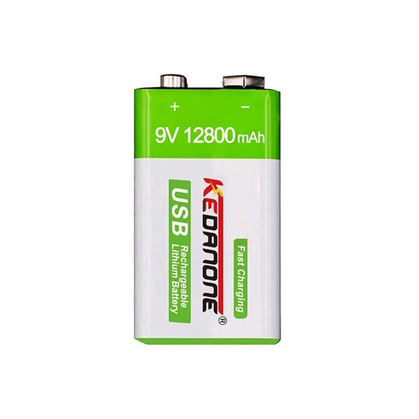 9V Rechargeable Battery 12800mAh 6F22 Micro USB 9v Li-ion Lithium Batteries for Multimeter Microphone Toy Remote Control KTV