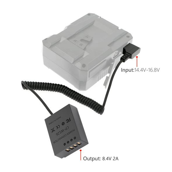 NP-W126 NP-W126S Dummy Battery CP-W126 D-TAP Coupler For Fujifilm X-A1 X-A2 X-E1 X-E2 X-Pro1 X-T10 X-T20 X-T2 X-M1 X-T3 Cameras