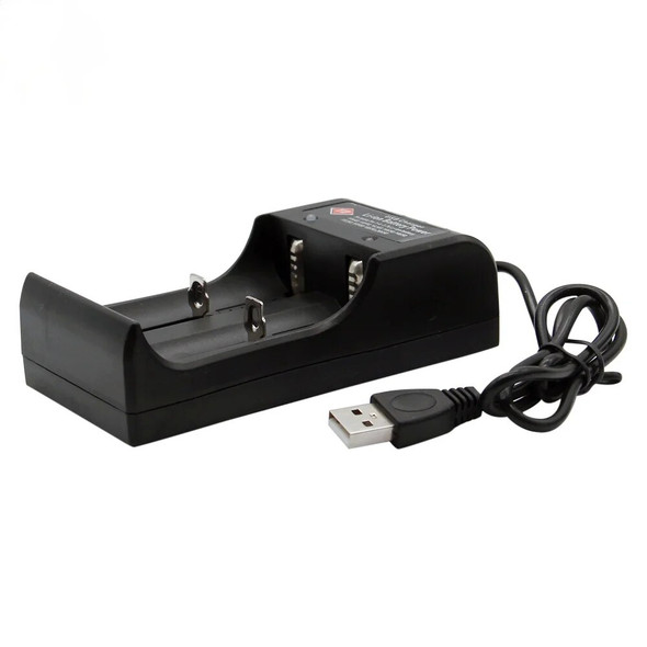 2021 Universal 1/2 Slot Battery 3.7V 18650 26650 14500 17670 USB Charger Smart Chargering For Rechargeable Li-ion NiMH Batteries