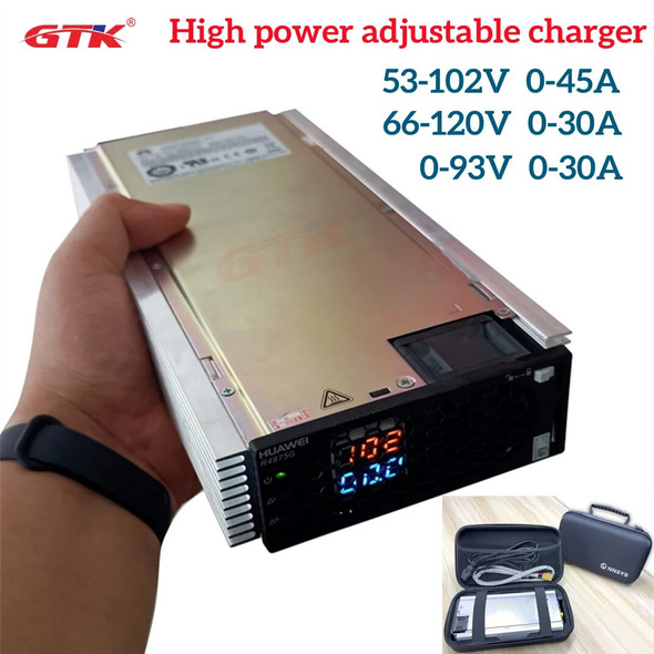 GTK 4000W Adjustable Charger 0-93V 30A 50-102V 45A 60V-120V 50A Lithium Battery 24V 36V 48V 30A 60V 72V 54.6v 45A 25A 40A 20A