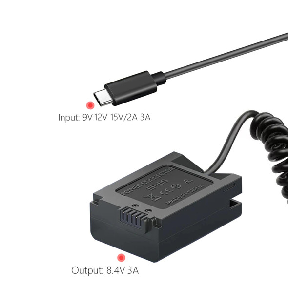 PD20W USB-C EP-5G EN-EL25 Dummy Battery Power Adapter For Nikon ZFC Z50 Z30 Camera Charger ENEL25 EP5G PD20W USB-C EP-5G EN-EL25 Dummy Battery Power Adapter For Nikon ZFC Z50 Z30 Camera Charger ENEL25 EP5G