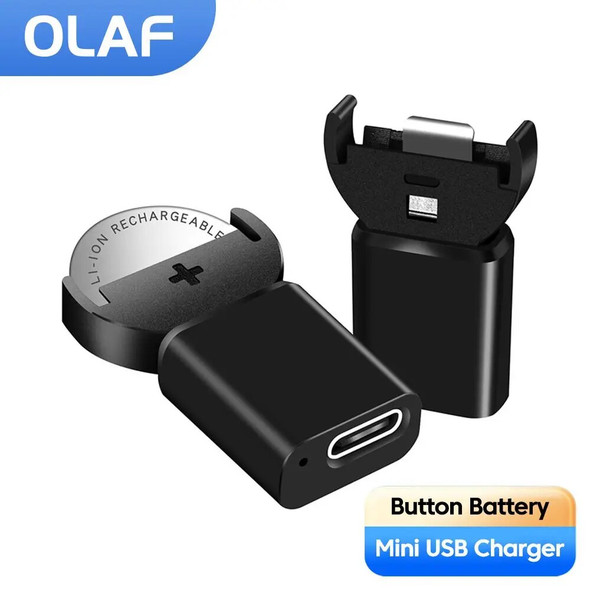 Olaf Rechargeable Button Battery Charger for LIR2032 LIR1632 LIR2025 LIR2016 LIR2032H Model Type C Charging Battey Power Charger