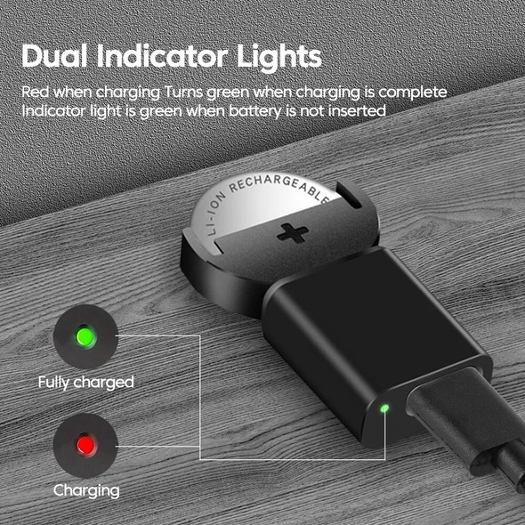 Olaf Rechargeable Button Battery Charger for LIR2032 LIR1632 LIR2025 LIR2016 LIR2032H Model Type C Charging Battey Power Charger Olaf Rechargeable Button Battery Charger for LIR2032 LIR1632 LIR2025 LIR2016 LIR2032H Model Type C Charging Battey Power Charger