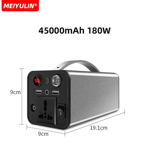 90000mAh Portable Power Bank Station 300W 220V Emergency Outdoor Power Supply Powerful External Battery For Camping Laptop
