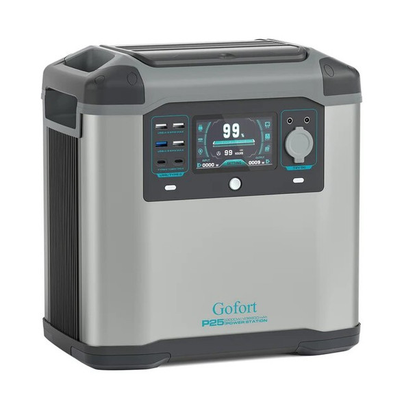 GOFORT 2000W/1500W Portable Power Station Solar Generator for Home Outdoor CPAP RV Camping Fishing Emergency Battery Backup