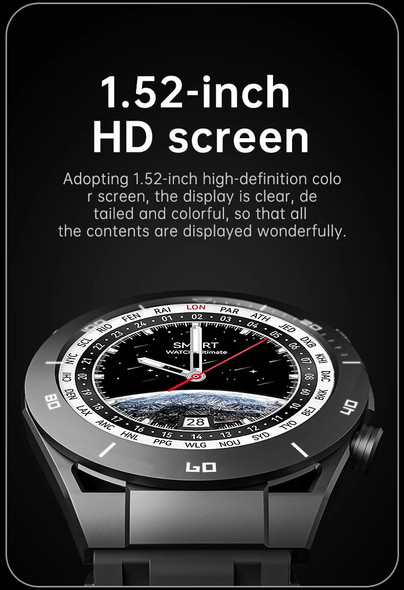 2024 For Huawei Ultimate Watches NFC Bluetooth Call Smartwatch GPS Tracker Motion Bracelet Fitness Waterproof Smart Watch Men