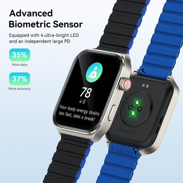 Kieslect Ks2 Smart Watch Bluetooth Calling 2.01 Inch Amoled Display Dual Core Android Smartwatch for Women 300mAh Sports Watch