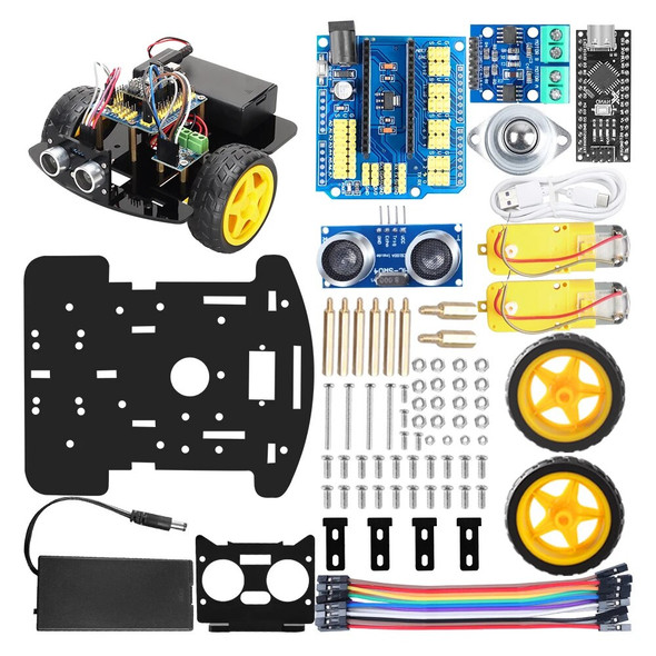 TSCINBUNY Smart Robot Automation Kit For Arduino Starter Kit Artificial Intelligence Multifunction Robot Programming Kit +Codes