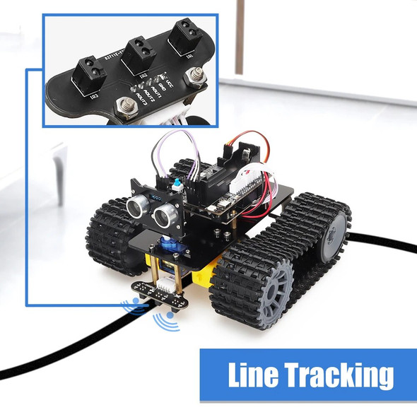 TSCINBUNY Professional Smart Robot Car Kits for Arduino Programming Electronic Automation Robotic Project Complete Education Kit