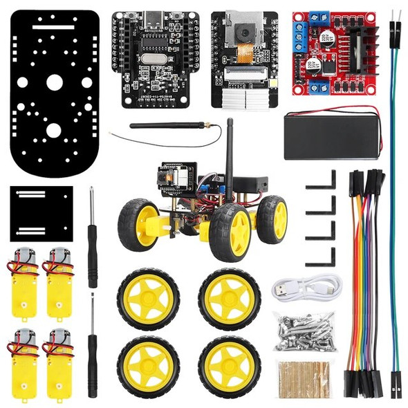 Smart Automation Robot ESP32-CAM Car Kits for Arduino Programming Complete WIFI Rc Robotic Coding Kit for STEM Education Project