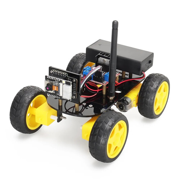 4WD Smart Robot Car ESP32 Camera Wifi Automation Kit For Arduino Programming ESP Robot with Antenna Learning Complete Coding Kit