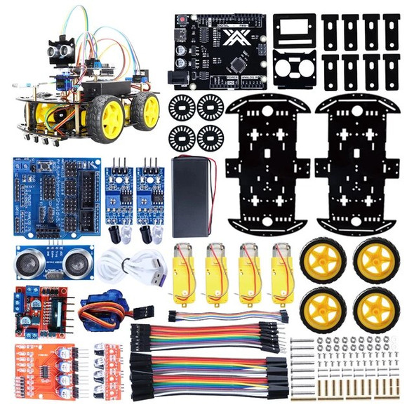 Automation Robot Car Kit for Arduino Programming DIY Smart Automation Car Set Fun Educational Project Coding Robot Set for Kids